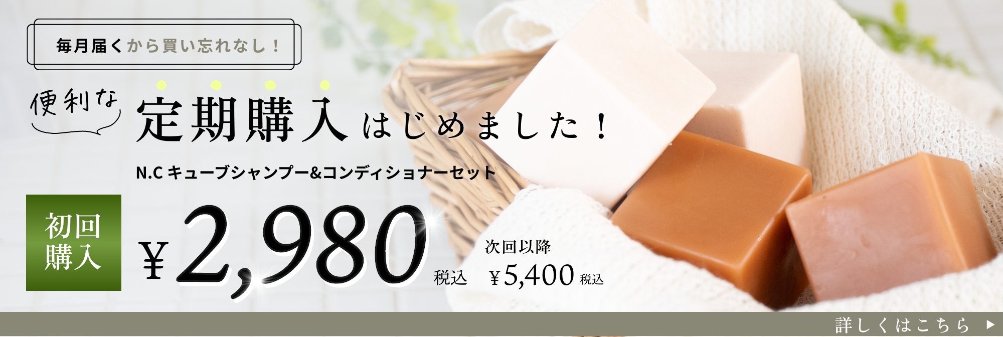 毎月届くから書い忘れなし！便利な定期購入始めました！初回購入2980円